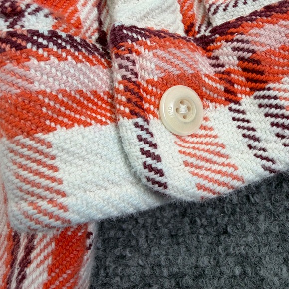 Outerknown Blanket Shirt Womens XL/XXL Plaid Flannel Warm Organic Cotton *STAINS - Picture 15 of 16
